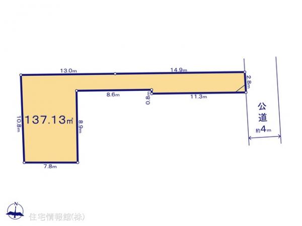 土地 東京都世田谷区粕谷３丁目15-27 京王線千歳烏山駅 8,080万円