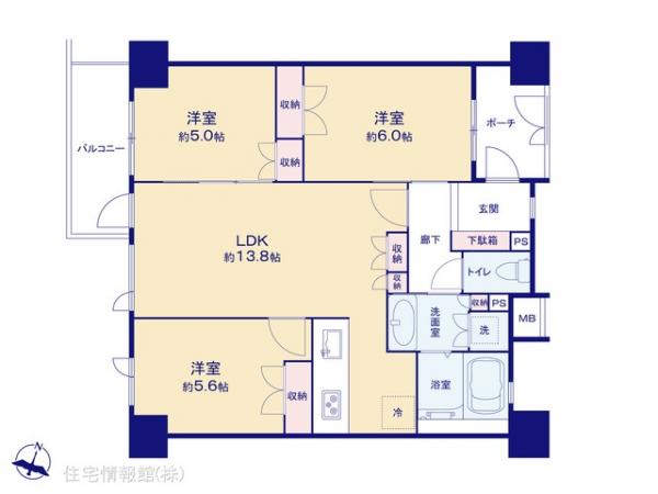中古マンション 東京都世田谷区松原３丁目41-21 京王線下高井戸駅 1億3,500万円