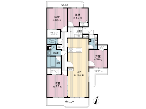 中古マンション 茅ヶ崎市茅ヶ崎 JR東海道本線(東京〜熱海)茅ヶ崎駅 3,098万円
