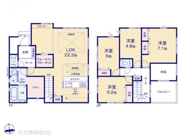 新築戸建 千葉県我孫子市泉18-28 JR常磐線（上野〜取手）天王台駅 5,699万円