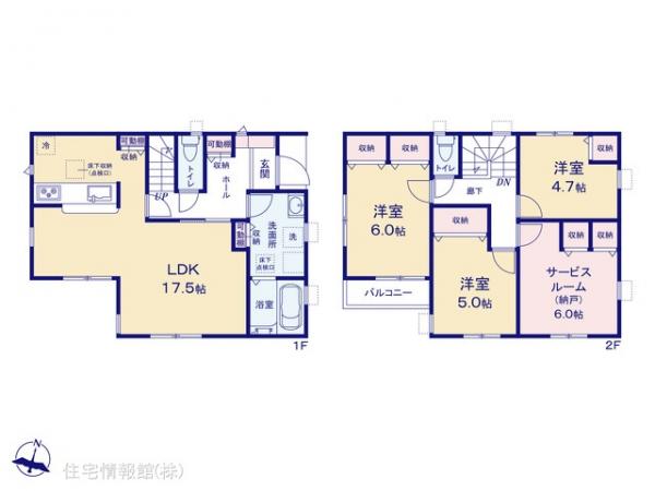 新築戸建 千葉県市川市菅野４丁目6-23 京成本線菅野駅 6,690万円