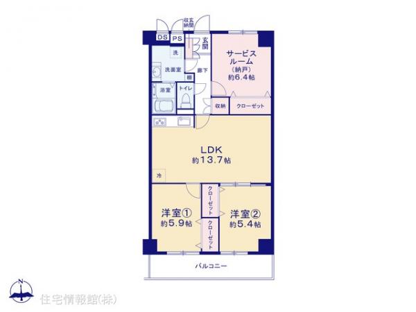 中古マンション 神奈川県大和市中央５丁目7-23 小田急江ノ島線大和駅 2,999万円