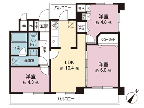 中古マンション 相模原市中央区淵野辺本町２丁目 JR横浜線淵野辺駅 2,380万円
