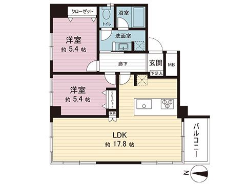 中古マンション 調布市若葉町２丁目 京王線仙川駅 4,680万円