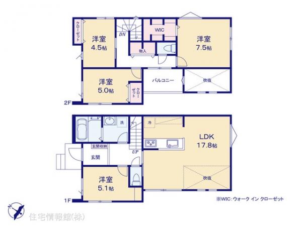 新築戸建 埼玉県越谷市大沢４丁目6-43 東武伊勢崎線北越谷駅 4,880万円