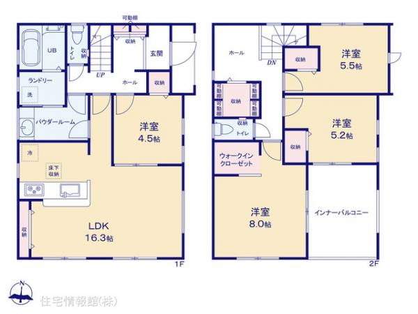 新築戸建 埼玉県北葛飾郡松伏町大字松伏2868-2 東武伊勢崎線北越谷駅 3,580万円