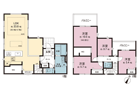 新築戸建 相模原市南区御園４丁目 小田急線相模大野駅 5,198万円