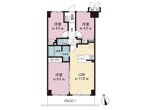 中古マンション 座間市南栗原１丁目 相鉄本線かしわ台駅 1,699万円