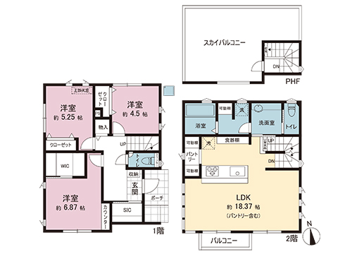 新築戸建 藤沢市天神町２丁目 小田急江ノ島線六会日大前駅 6,080万円
