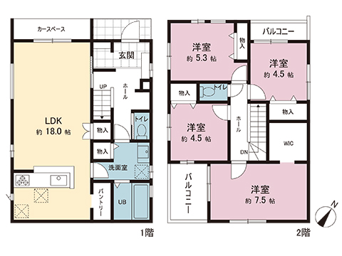 新築戸建 羽村市小作台５丁目 JR青梅線小作駅 4,490万円