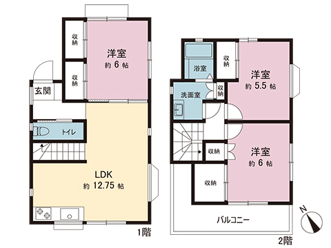 中古戸建 千葉県市原市東国分寺台３丁目 小湊鐵道海士有木駅 1,890万円