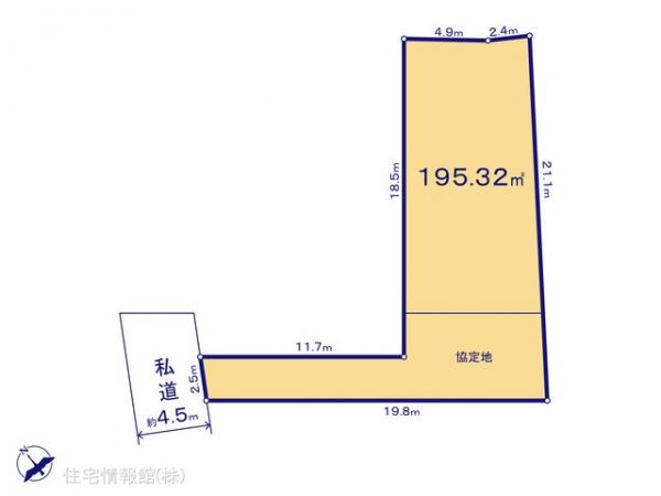 土地 千葉県習志野市藤崎１丁目9-24 京成松戸線新津田沼駅 4,500万円
