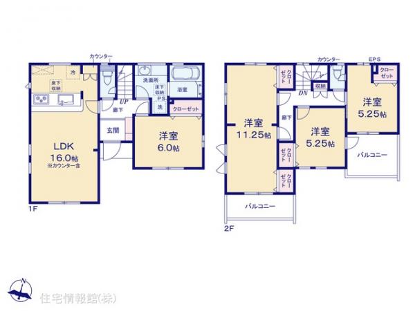 新築戸建 埼玉県川越市郭町２丁目21-18 西武新宿線本川越駅 4,598万円