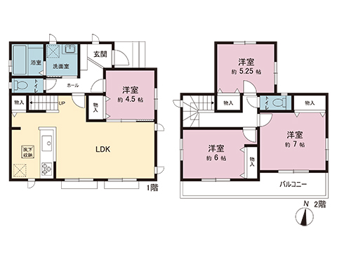 新築戸建 相模原市緑区二本松２丁目 京王相模原線橋本駅 3,990万円