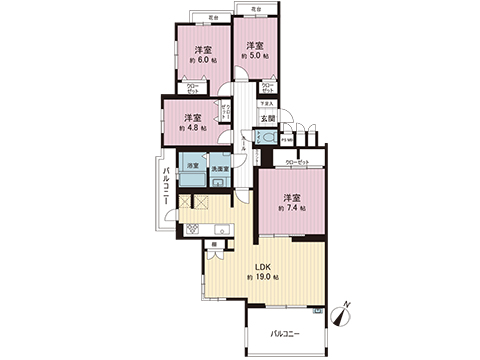 中古マンション 横浜市緑区三保町 JR横浜線中山駅 3,190万円