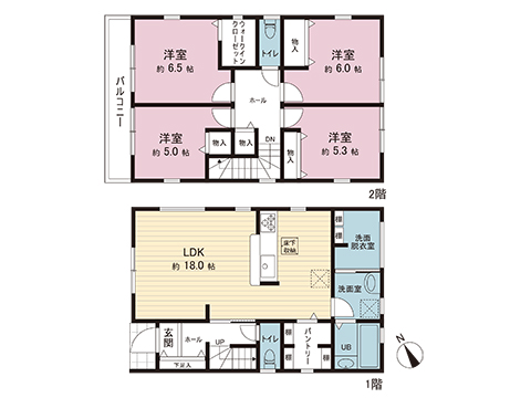 新築戸建 春日部市下蛭田 東武野田線豊春駅 3,480万円
