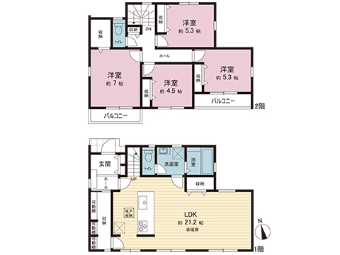 新築戸建 横浜市青葉区千草台 東急田園都市線藤が丘駅 9,580万円