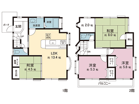 中古戸建 町田市木曽西１丁目 JR横浜線古淵駅 3,500万円