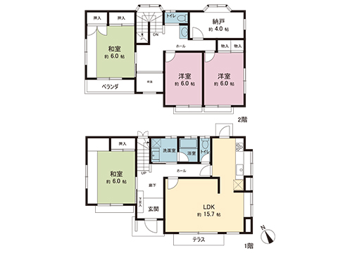 中古戸建 川崎市麻生区白鳥２丁目 小田急多摩線栗平駅 5,480万円