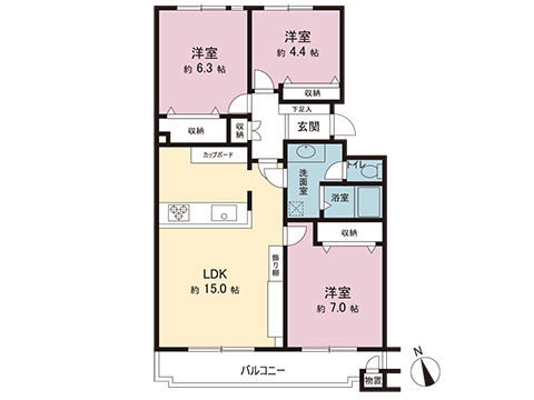 中古マンション 横浜市青葉区荏子田３丁目 横浜市営地下鉄ブルーラインあざみ野駅 4,999万円