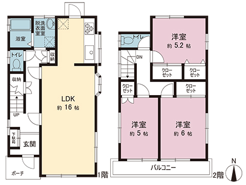中古戸建 さいたま市緑区大字三室 JR京浜東北線与野駅 2,250万円