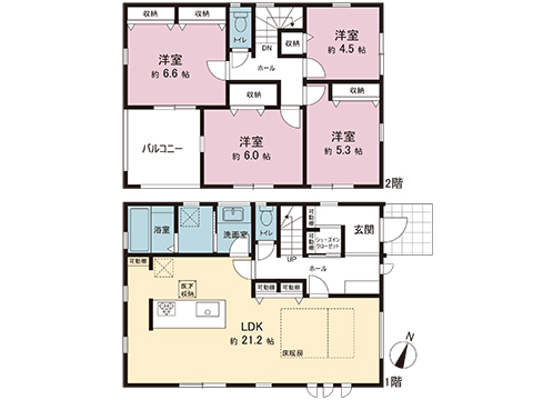 新築戸建 横浜市青葉区桂台２丁目 東急こどもの国線恩田駅 7,980万円