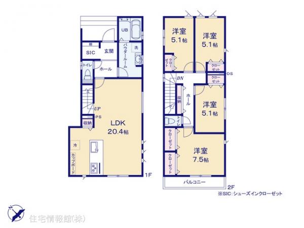 新築戸建 神奈川県横浜市戸塚区上柏尾町539-63 JR横須賀線東戸塚駅 6,390万円
