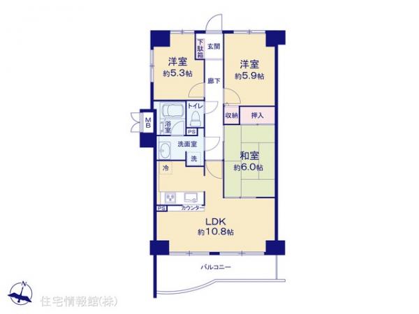 中古マンション 東京都足立区伊興４丁目11-18 東武伊勢崎線竹ノ塚駅 4,480万円