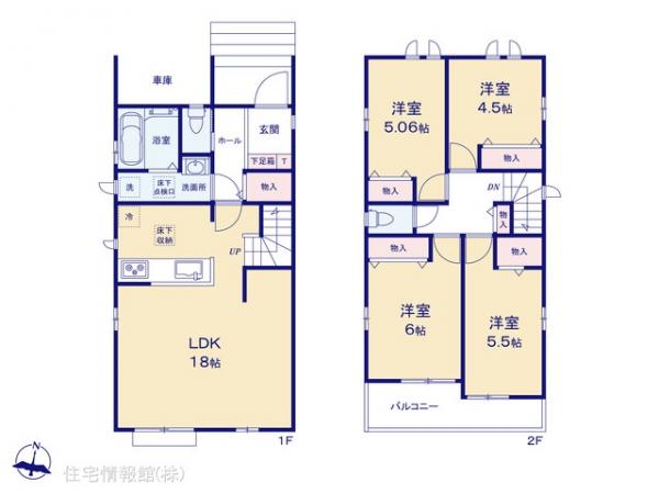 新築戸建 東京都東大和市奈良橋５丁目789-27 多摩モノレール上北台駅 3,990万円