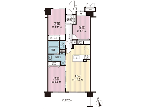 中古マンション 千葉市緑区おゆみ野中央１丁目 京成千原線学園前駅 3,090万円