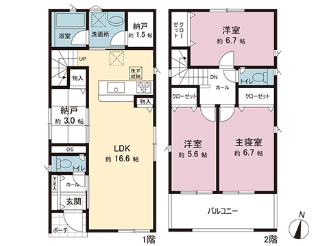 新築戸建 横須賀市田浦町２丁目 JR横須賀線田浦駅 3,080万円
