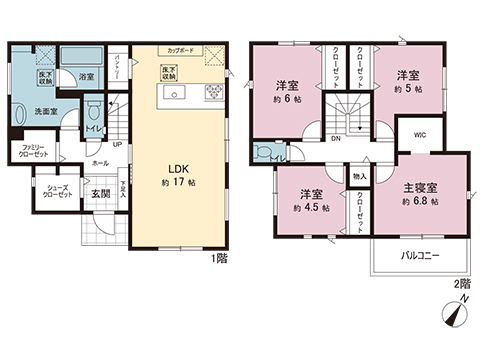 新築戸建 茅ヶ崎市芹沢 JR東海道本線(東京〜熱海)茅ヶ崎駅 4,380万円