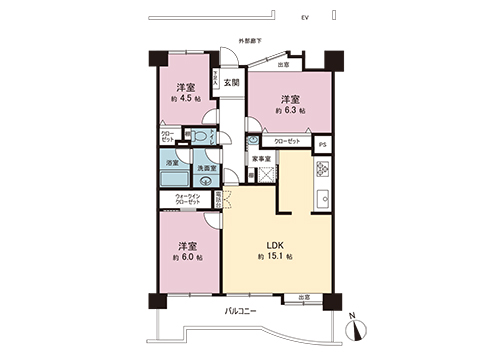 中古マンション 座間市南栗原２丁目 相鉄本線さがみ野駅 1,890万円