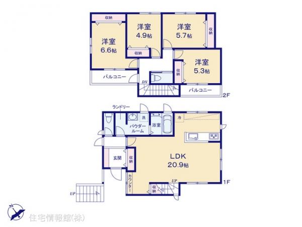 新築戸建 神奈川県横浜市青葉区美しが丘西３丁目13-6 東急田園都市線たまプラーザ駅 8,280万円