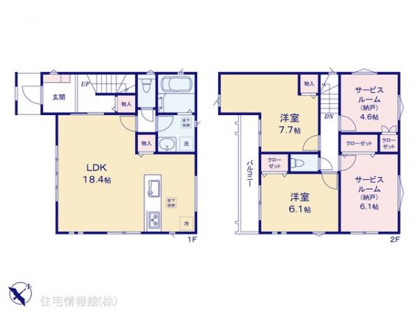 新築戸建 千葉県市川市大野町４丁目2920 JR武蔵野線市川大野駅 3,680万円