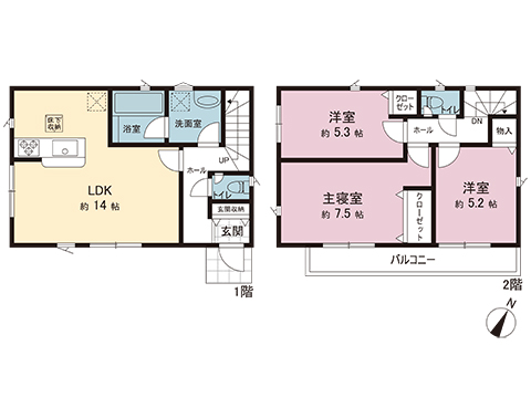 新築戸建 座間市栗原中央１丁目 小田急線相武台前駅 2,480万円