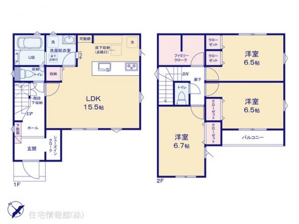 新築戸建 千葉県柏市永楽台１丁目10-3 東武野田線新柏駅 3,980万円