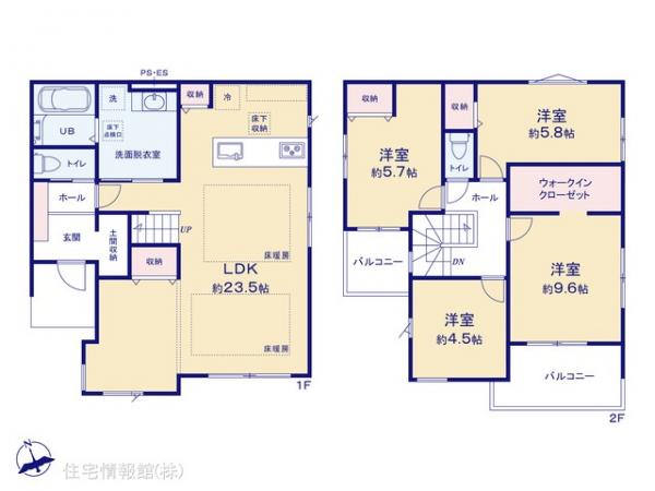 新築戸建 東京都八王子市兵衛２丁目18-34 JR横浜線八王子みなみ野駅 6,999万円