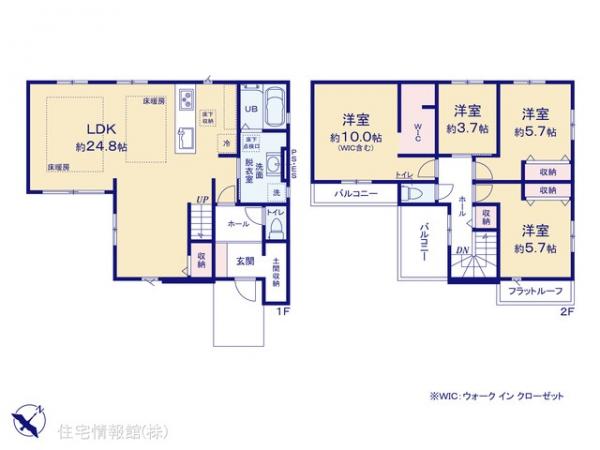 新築戸建 千葉県流山市宮園２丁目18-8 つくばエクスプレス流山セントラルパーク駅 8,499万円