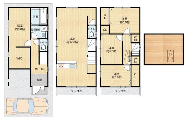 中古戸建 大阪市城東区野江４丁目 JRおおさか東線JR野江駅 4,499万円