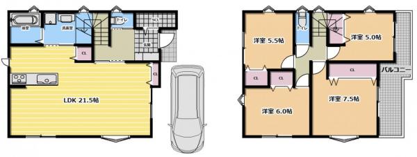 新築戸建 東大阪市森河内西2丁目 おおさか東線放出駅 5,480万円