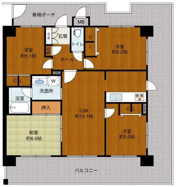 中古マンション 大阪市西区九条南４丁目10-11 JR大阪環状線西九条駅 3,980万円
