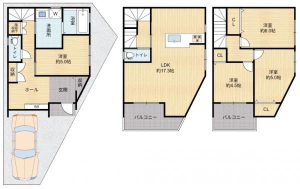 中古戸建 寝屋川市点野5丁目 京阪本線寝屋川市駅 2,380万円
