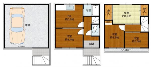 中古戸建 大阪市生野区巽南5丁目6-23 大阪メトロ千日前線南巽駅 1,380万円