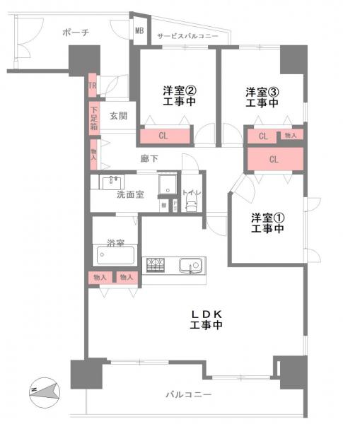 中古マンション 大阪市鶴見区鶴見２丁目1-6 大阪メトロ長堀鶴見緑地線今福鶴見駅 5,698万円