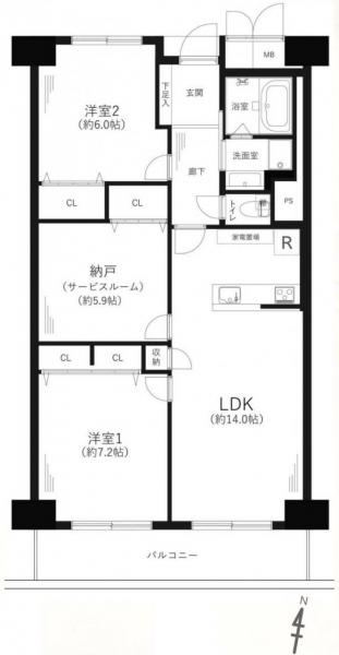 中古マンション 大阪市都島区大東町１丁目 おおさか東線城北公園通駅 3,080万円