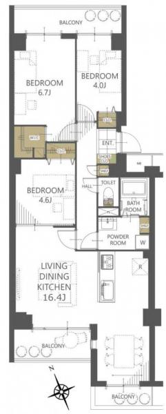 中古マンション 門真市大橋町28-15 京阪本線古川橋駅 2,590万円