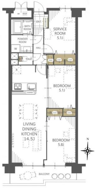 中古マンション 大阪市鶴見区今津中３丁目6-27 JR学研都市線徳庵駅 1,990万円