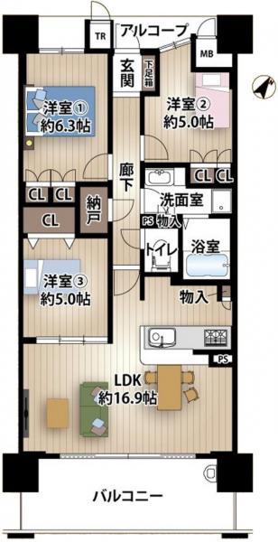 中古マンション 大阪市城東区今福西6丁目 大阪メトロ今里筋線蒲生四丁目駅 5,790万円