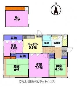 中古戸建 宇都宮市西川田本町４丁目9-12 東武宇都宮線西川田駅 13000000